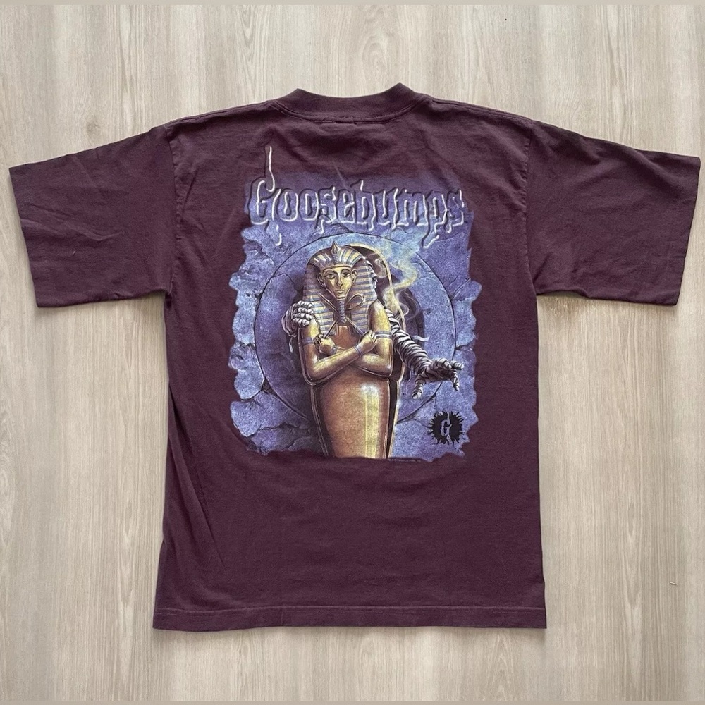 Vintage 90s Goosebumps Mummy Glow In The Dark Shirt Youth XL